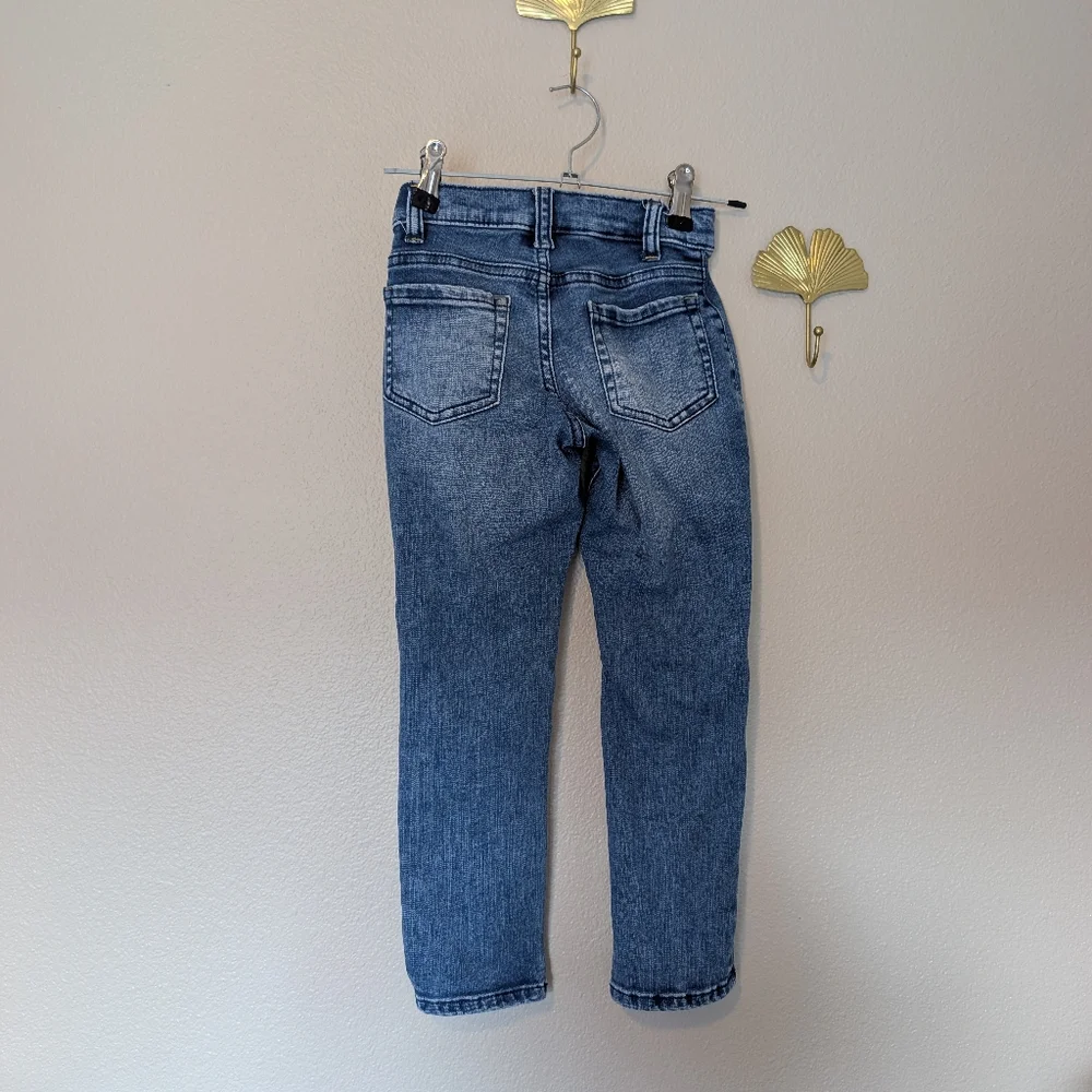 Girls Blue Jeans Yellow Sunflower Embroidered Size 5T Gymboree Kansas Flower